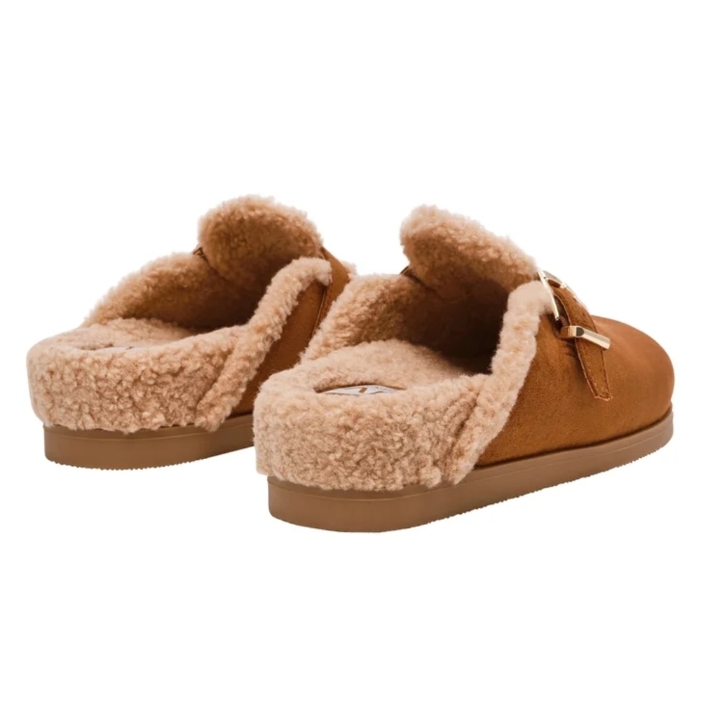 DV by Dolce Vita Women's Anina Cozy Cognac Slip-On Clogs with Buckle Size 7 - Picture 6 of 10